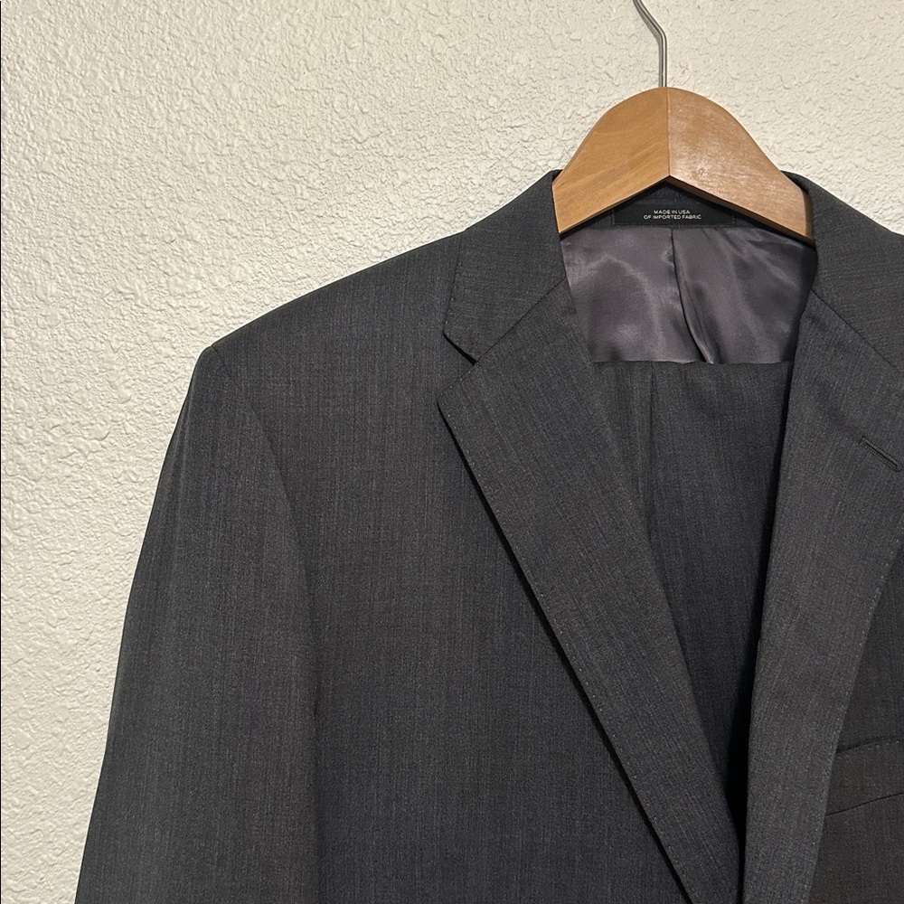 Ermenegildo Zegna Saks Fifth Avenue Charcoal Men's Suit 42R - Picture 2 of 16